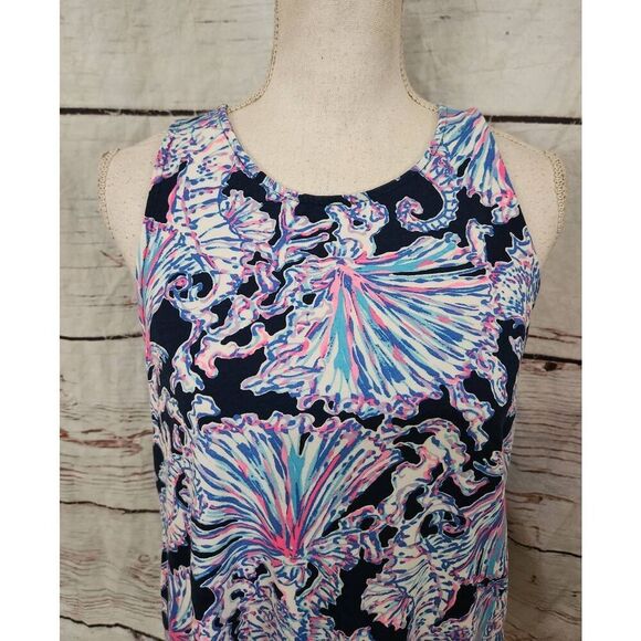 Lilly Pulitzer Kristen Strappy Tank Shells Bells Size Medium - Picture 5 of 6